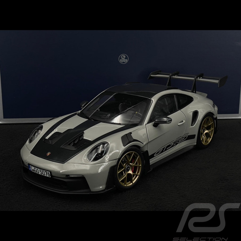 Porsche 911 GT3 RS Type 992 2022 Weissach Package Gris Crais 1/18 Norev 187355