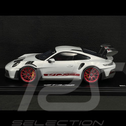 Porsche 911 GT3 RS Typ 992 2023 Eisgrau / Pyrorot Streifen 1/18 Spark WAP0211540P001