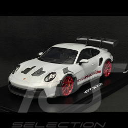 Porsche 911 GT3 RS Type 992 2023 Ice Grey / Pyro Red Stripes 1/18 Spark WAP0211540P001