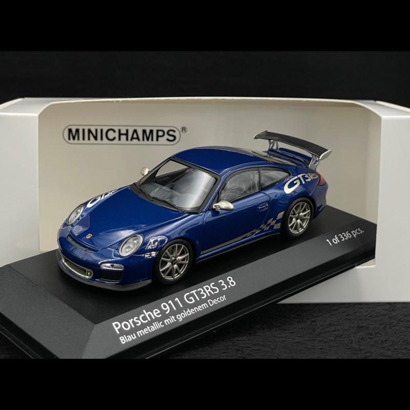 Minichamps 1:43 Porsche 911 (992) Turbo S Gentian Blue / Black