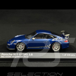 Porsche 911 GT3 RS 3.8 Type 997 mkII 2009 Aqua blue metallic 1/43 Minichamps 403069114