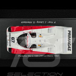 Porsche 962 C N° 67 10ème 24h Le Mans 1989 Primagaz Obermaier Racing 1/43 Spark S9892