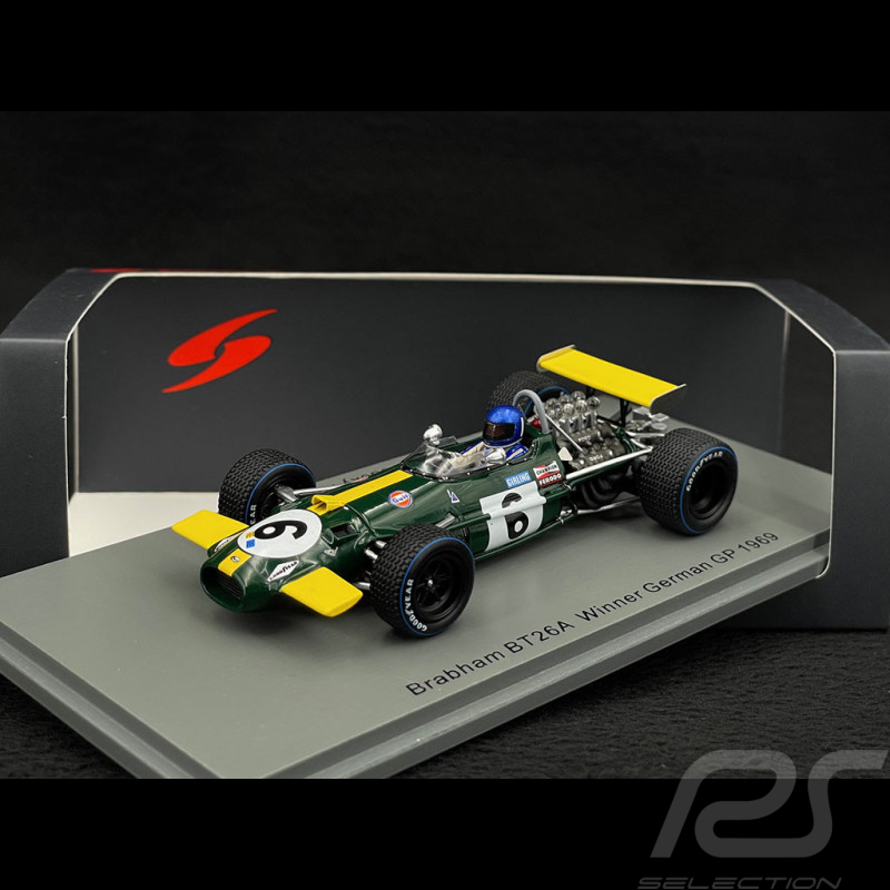 Jacky Ickx Brabham BT26A n° 6 Vainqueur Grand Prix Allemagne 1969 F1 1/43 Spark S8321