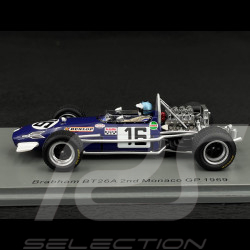 Piers Courage Brabham BT26A n° 16 2nd Monaco Grand Prix 1969 F1 1/43 Spark S8317