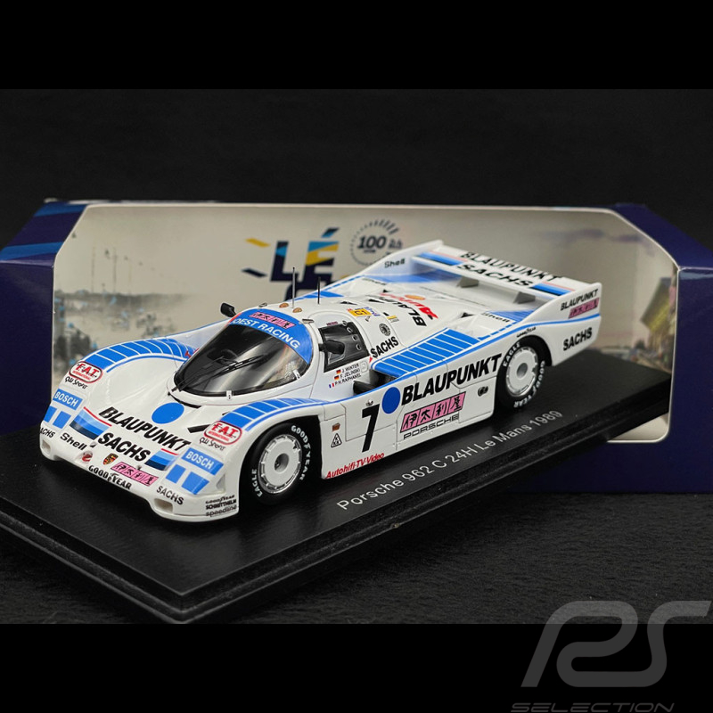Porsche 962 C Nr 7 24h Le Mans 1989 Joest Racing 1/43 Spark S9877