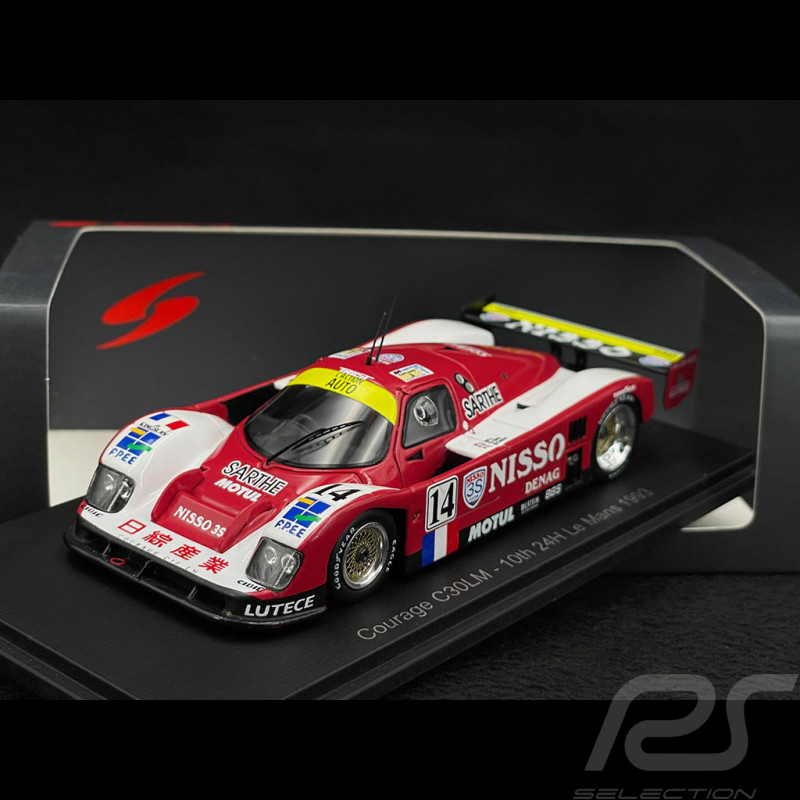 Courage C30LM N° 14 10th 24h Le Mans 1993 Nisso 1/43 Spark S3662