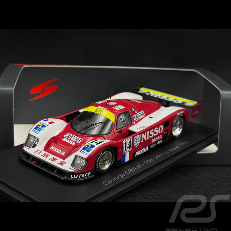 Courage C30LM Nr 14 Platz 10. 24h Le Mans 1993 Nisso 1/43 Spark S3662