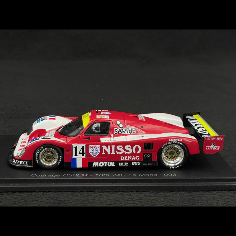 Courage C30LM N° 14 10th 24h Le Mans 1993 Nisso 1/43 Spark S3662