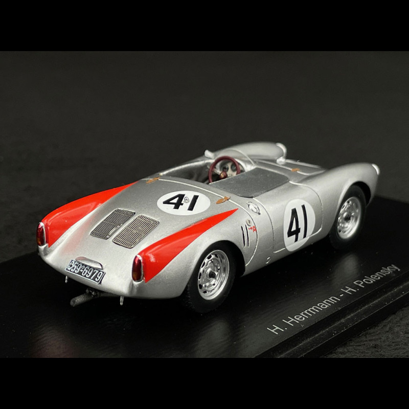 Porsche 550 /4 RS 1500 Spyder N° 41 24h Le Mans 1954 Hermann 1/43 Spark ...