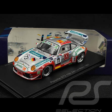 Porsche 911 GT2 N° 73 24h Le Mans 1997 Roock Racing 1/43 Spark S9909