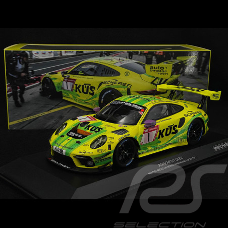 Porsche 911 GT3 R Type 991 N° 1 24h Nürburgring 2022 Grello Manthey Racing 1/18 Minichamps MG-M-911-24H-22-1802