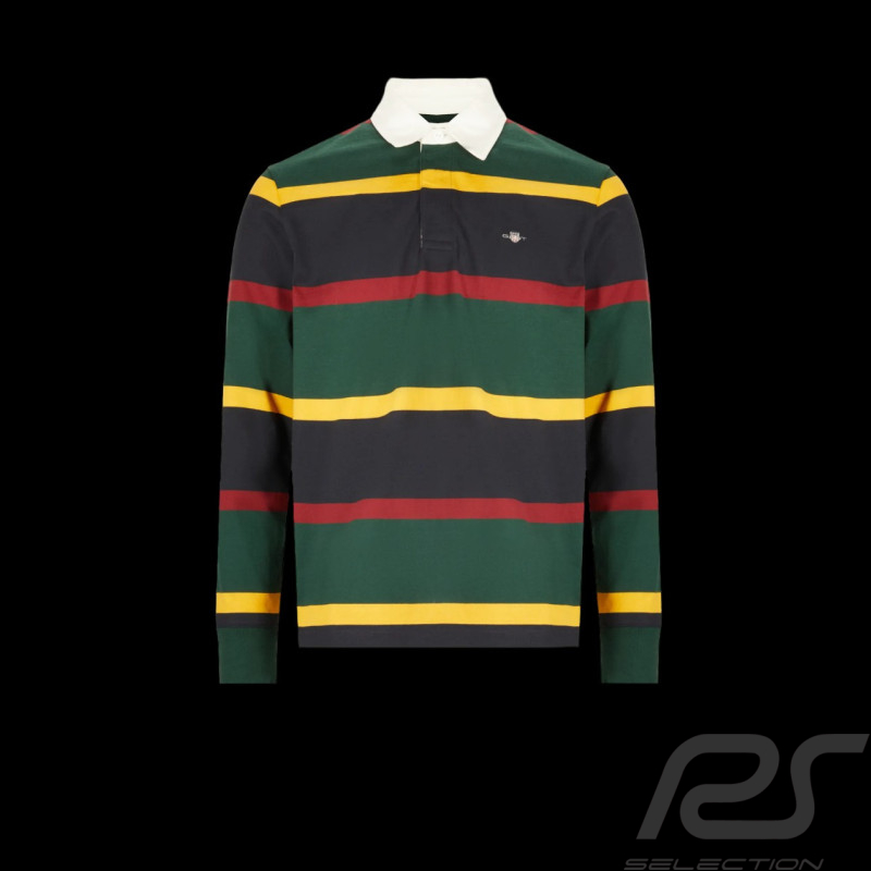 Polo Gant Heavy Rugger Shield Vert Tartan - Homme 2005130-374