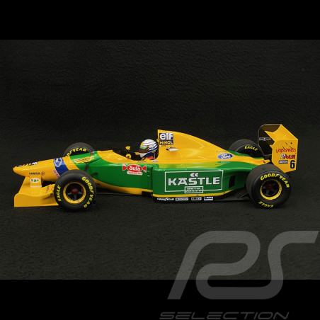 Riccardo Patrese Benetton Ford B193 n° 6 3ème Grand Prix Angleterre 1993 F1 1/18 Minichamps 110930906
