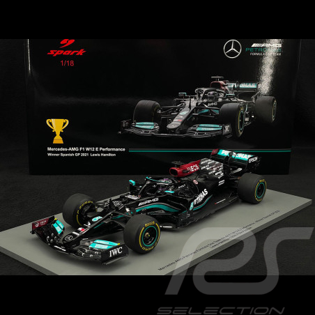 Lewis Hamilton Mercedes-AMG Petronas W12 n° 44 Sieger GP Spanien 2021 F1 1/18 Spark 18S594