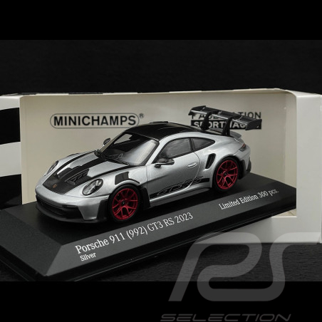 Porsche 911 GT3 RS Type 992 Weissach Package 2023 Argent 1/43 Minichamps 413062114