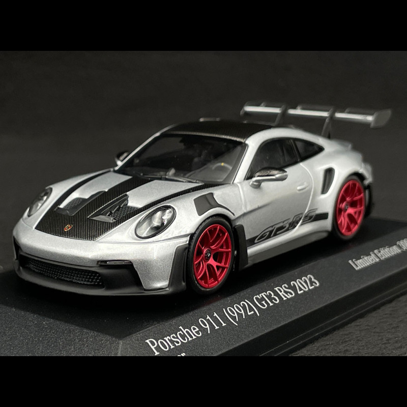 Porsche 911 GT3 RS Type 992 Weissach Package 2023 Silver 1/43 Minichamps  413062114