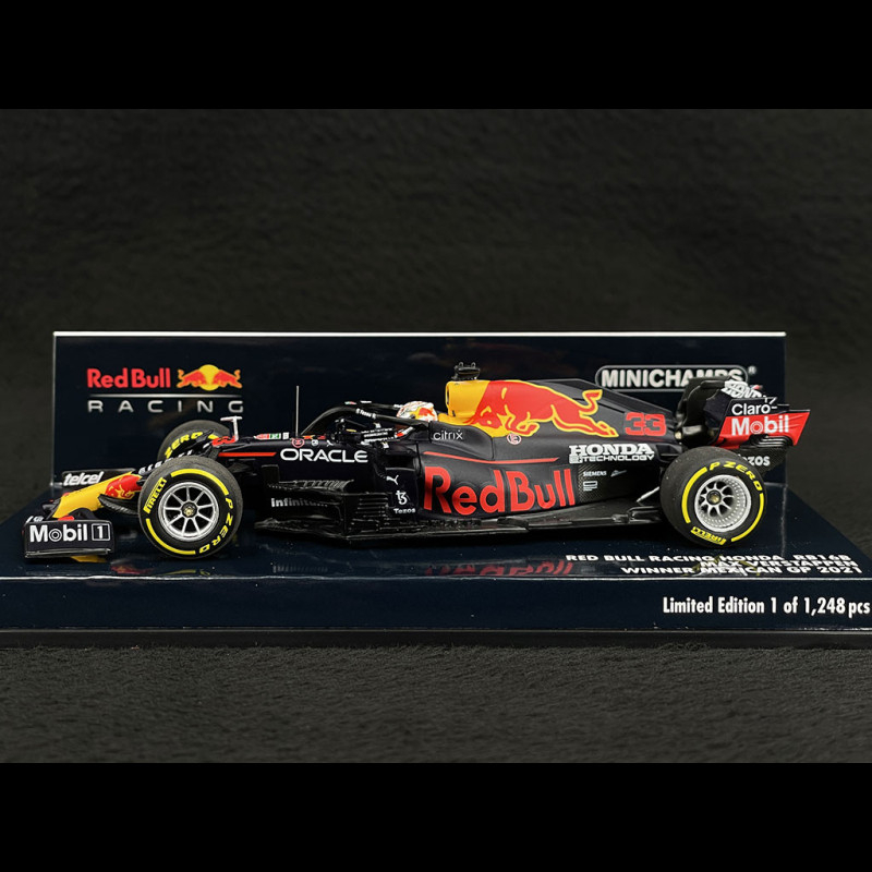 Max Verstappen Red Bull RB16B n° 33 Winner GP Mexico 2021 World