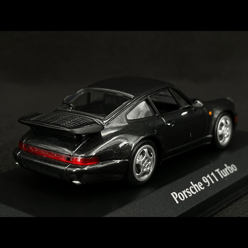 Porsche 911 Turbo Type 964 1990 Black Pearl 1/43 Minichamps