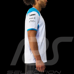 T-shirt Alpine F1 Team Ocon Gasly Kappa Blanc / Bleu Coton 321F34W-A0A - homme