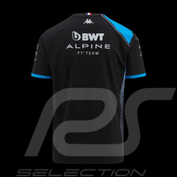 Alpine T-shirt F1 Team Ocon Gasly Kappa Black / Blue Cotton 321F34W-A12 - children