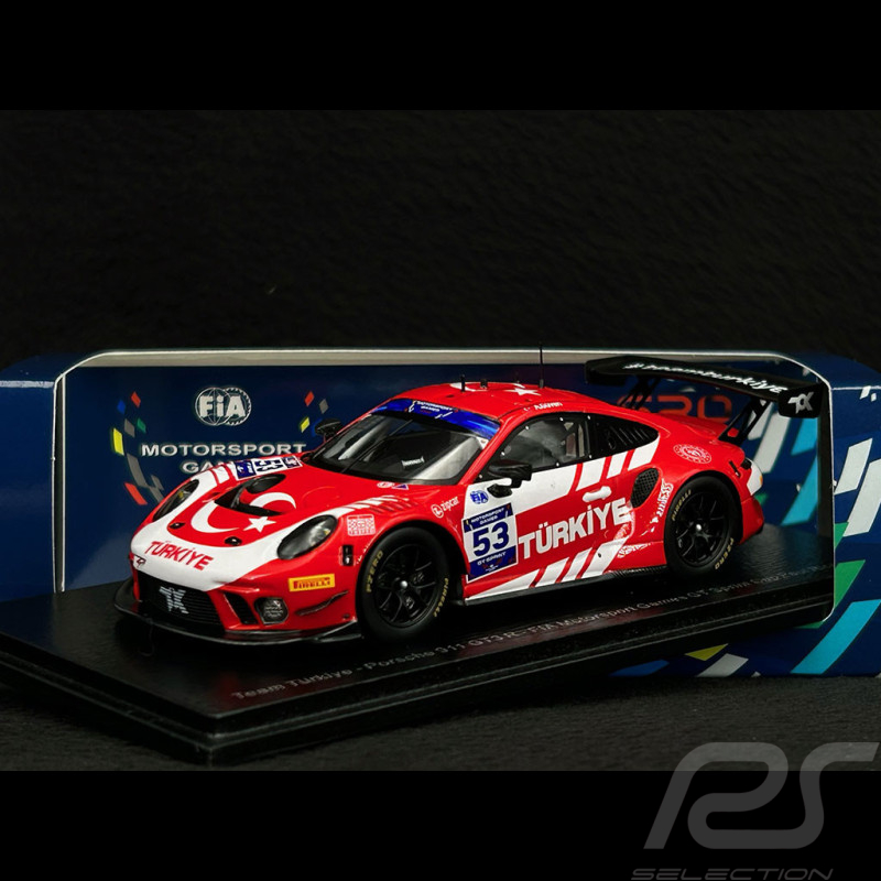 Porsche 911 GT3 R Type 991 n° 53 5. FIA Motorsport Games Paul Ricard 2022 1/43 Spark S6326
