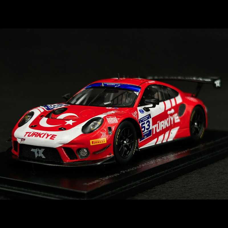 Miniature Spark Porsche 911 GT3 R N°53 – Team Türkiye – FIA 2022 – 1/43 – Prévente