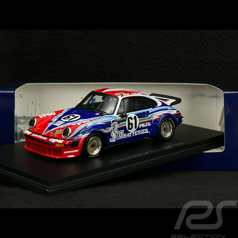 Porsche 934 n° 61 24h Le Mans 1976 1/43 Spark S9821