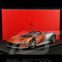 Ferrari Daytona SP3 Icona 2022 Open roof Titaniumgrau / Orange 1/18 BBR P18214ST