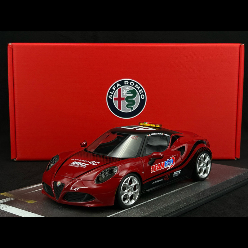Alfa Romeo 4C Safety Car FIA WTCC 2014 Team BBR Rouge métallisé 1/18 ...