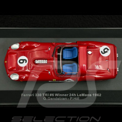 Ferrari 330 TRI N° 6 Vainqueur 24h Le Mans 1962 1/43 Ixo Models LM1962