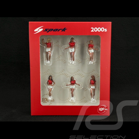 Diorama figurines set Grid girls 2000s Hawaiian Tropic 1/43 Spark 43AC024