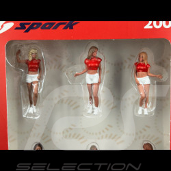 Set figurines diorama Grid girls 2000s Hawaiian Tropic 1/43 Spark 43AC024