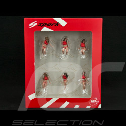 Diorama figurines set Grid girls 1990s Hawaiian Tropic 1/43 Spark 43AC023