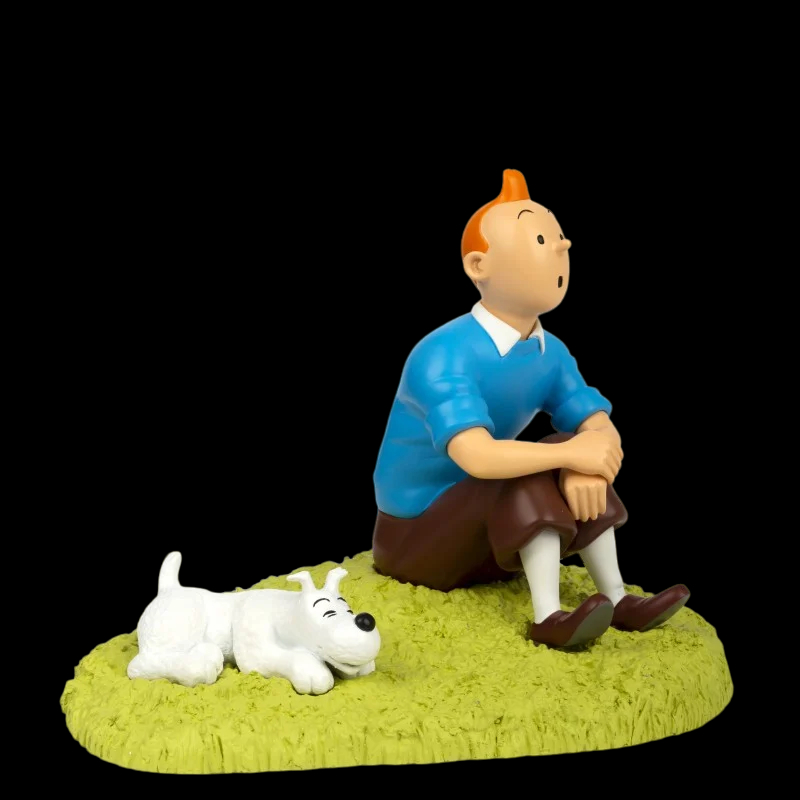 Figurine Tintin & Milou Ils arrivent en Résine de Tintinimaginatio