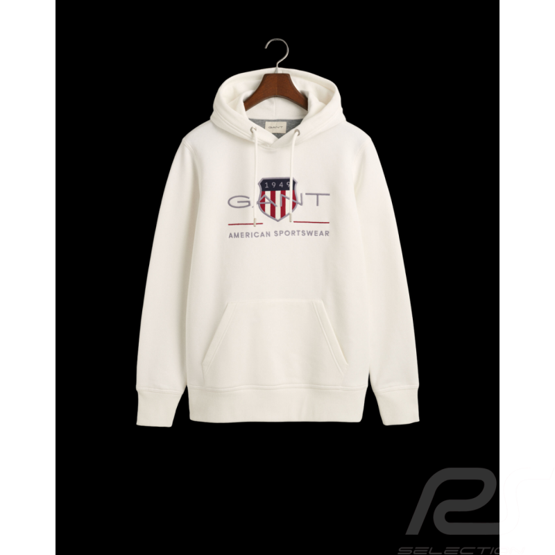 Gant Hoodie Sweatshirt White 2047082-113