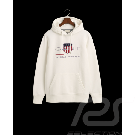 Gant Hoodie Sweatshirt White 2047082-113