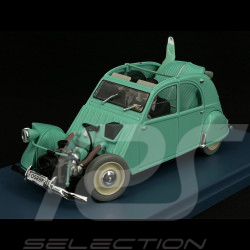 Tintin La 2CV Cassée - Les Bijoux de la Castafiore - Bleu 1/24 29911