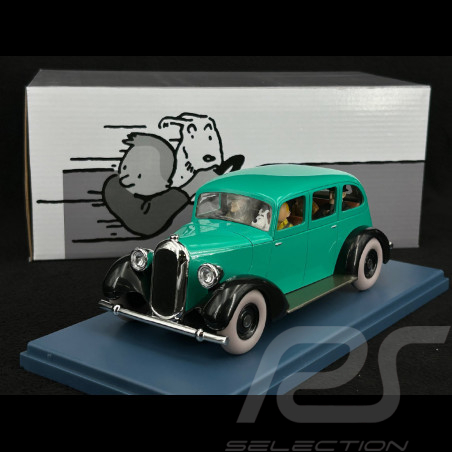 Tintin La Voiture des gangsters - Tintin en Amérique - Vert 1/24 29926