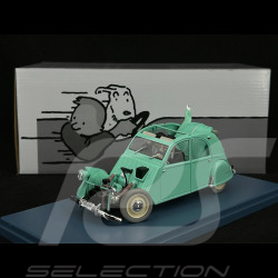 Tintin La 2CV Cassée - Les Bijoux de la Castafiore - Bleu 1/24 29911