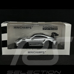 Porsche 911 GT3 RS Type 992 Weissach Package 2023 Silver Grey 1/43 Minichamps 413062113