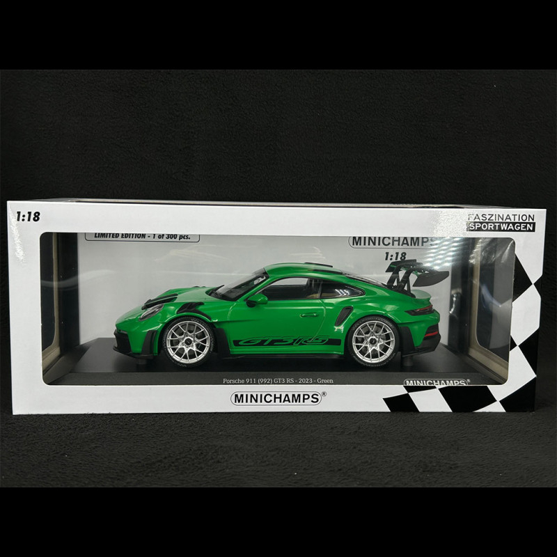 Minichamps 1/18 - Porsche 911 GT3 RS MR Manthey - Vert Python - Résine