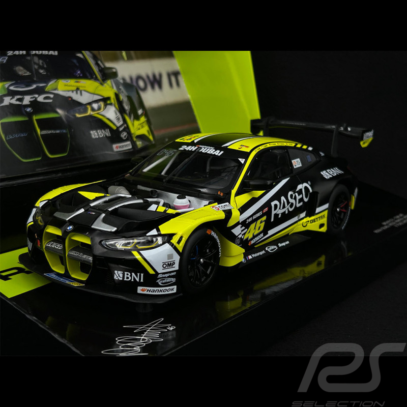 Valentino Rossi BMW M4 GT3 n° 46 3ème 24h Dubai 2023 1/18 Minichamps 113232046