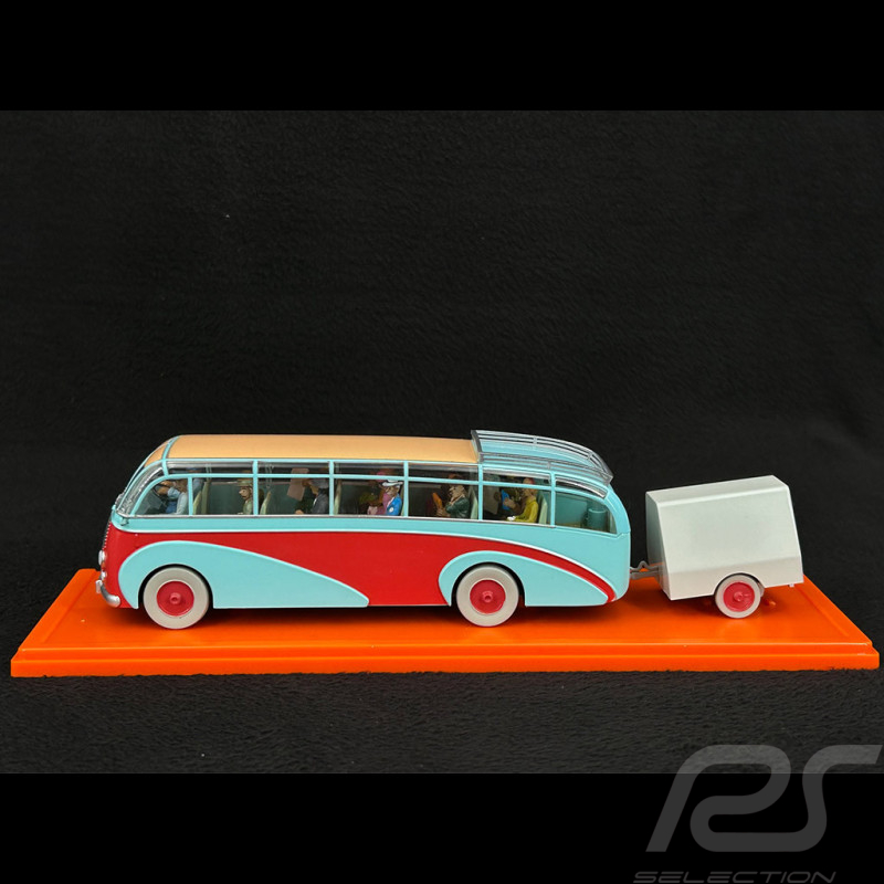 Tim und Struppi Der Swissair-Bus - Der Fall bienlein - Blau / Rot 1/43 29581