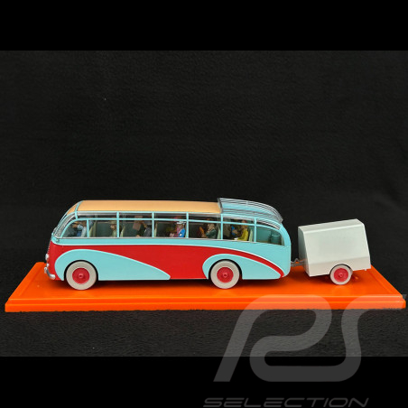 Tim und Struppi Der Swissair-Bus - Der Fall bienlein - Blau / Rot 1/43 29581