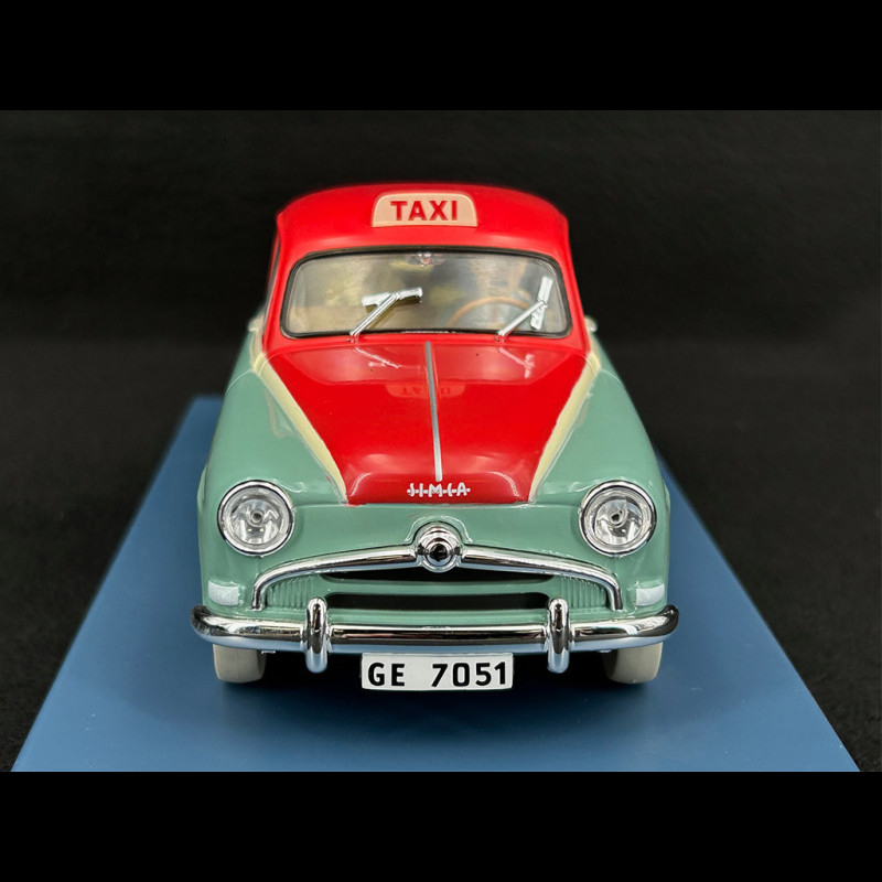 Voiture Tintin Taxi Genevois N°29 - Collection Hachette 1/24 - Simca Aronde 1948 - Neuve