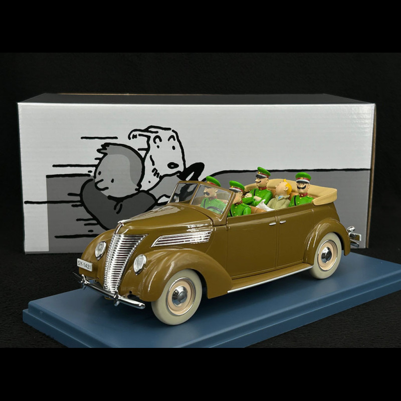 Tintin The Ford V8 Convertible from Ambush - King Ottokar's