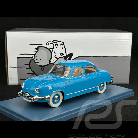 Tintin Le Taxi Panhard Dyna Z - Coke en Stock - Bleu 1/24 29930