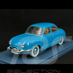 Tim und Struppi Das Panhard Dyna Z Taxi - Kohle an Bord - Blau 1/24 29930