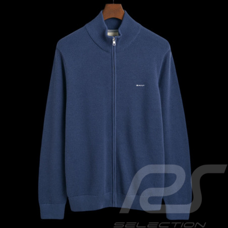 Gant Jacket Zipped cardigan Sea blue 8040524-403 - men