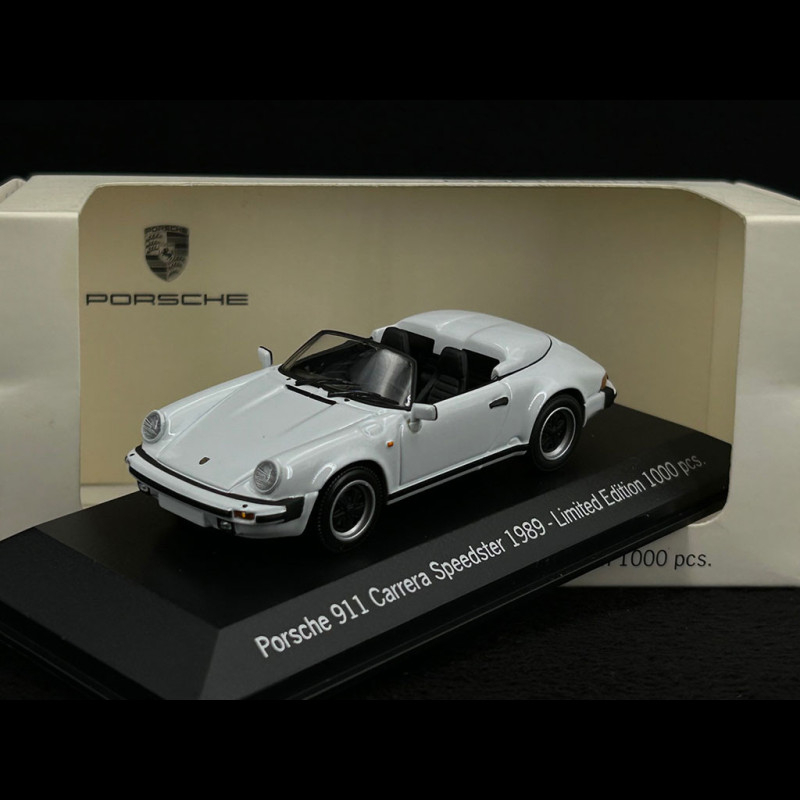 Maisto 1/18 Porsche 911 Carrera Speedster 1989 Blanche - Cabriolet Miniature